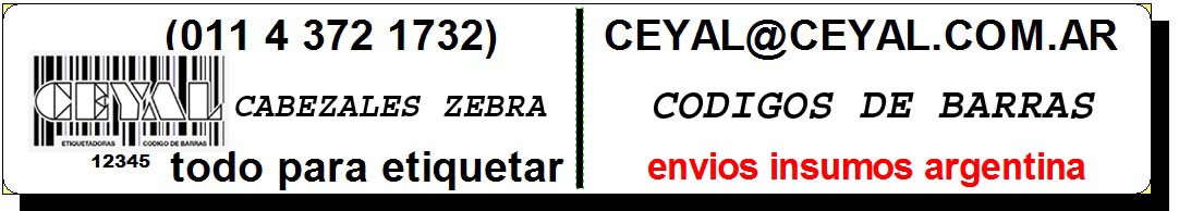 Etiquetas Zebra Gran Buenos Aires